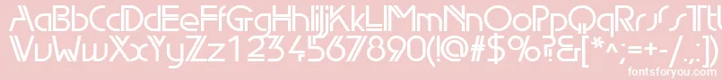 EdgelineDemiBold Font – White Fonts on Pink Background