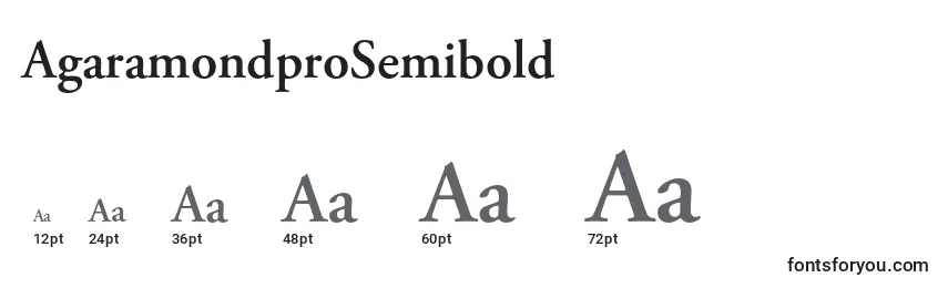 Размеры шрифта AgaramondproSemibold