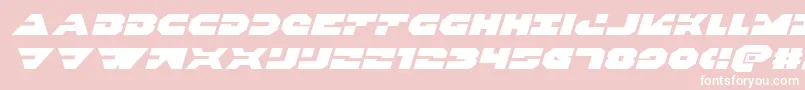 Triggermanexpandital Font – White Fonts on Pink Background