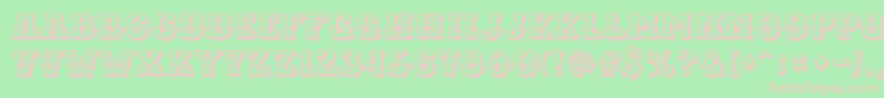 EwertRegular Font – Pink Fonts on Green Background