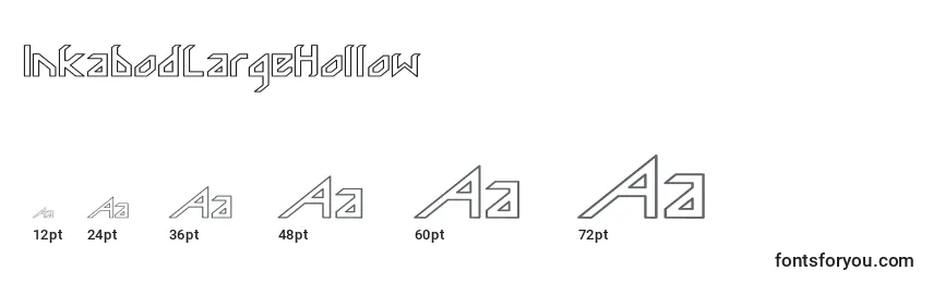 InkabodLargeHollow Font Sizes