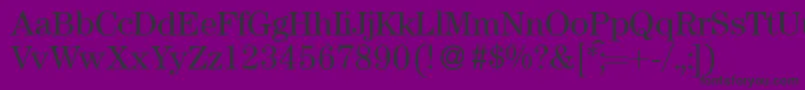 ModerncenturyRegular Font – Black Fonts on Purple Background