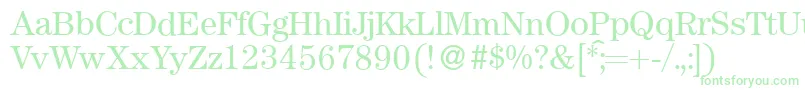 ModerncenturyRegular Font – Green Fonts on White Background
