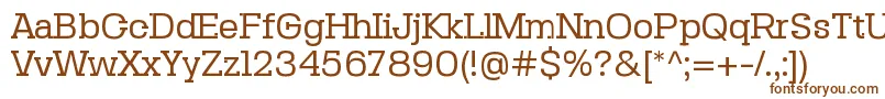 SebslabRegular Font – Brown Fonts on White Background