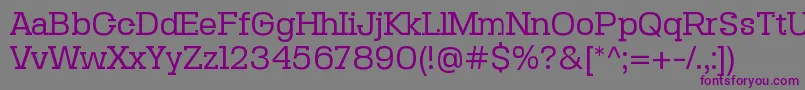 Шрифт SebslabRegular – фиолетовые шрифты на сером фоне