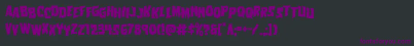 Vorvolakastag Font – Purple Fonts on Black Background