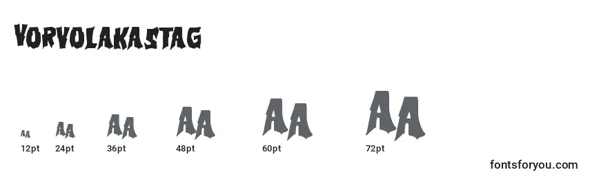 Vorvolakastag Font Sizes