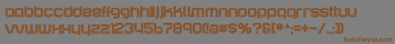 IncopinsClustersB Font – Brown Fonts on Gray Background