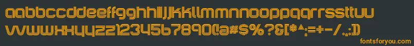 IncopinsClustersB Font – Orange Fonts on Black Background