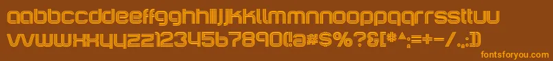 IncopinsClustersB Font – Orange Fonts on Brown Background