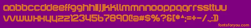 IncopinsClustersB Font – Orange Fonts on Purple Background
