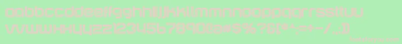 IncopinsClustersB Font – Pink Fonts on Green Background