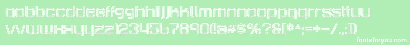 IncopinsClustersB Font – White Fonts on Green Background