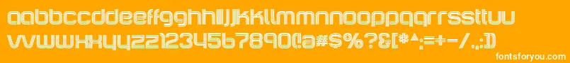 IncopinsClustersB Font – White Fonts on Orange Background