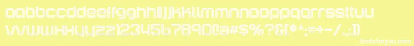 IncopinsClustersB Font – White Fonts on Yellow Background