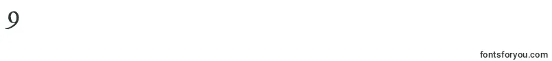 Fedpsc2-Schriftart – Schriften für die Ziffer 9