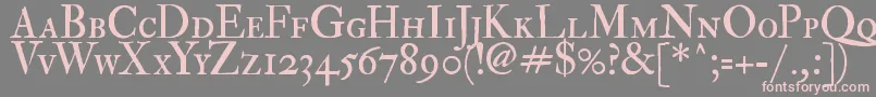 Fedpsc2 Font – Pink Fonts on Gray Background