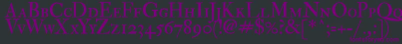Fedpsc2 Font – Purple Fonts on Black Background