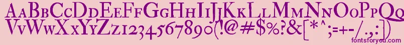 Fedpsc2 Font – Purple Fonts on Pink Background