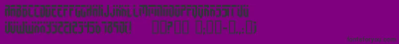 Fedyral3 Font – Black Fonts on Purple Background