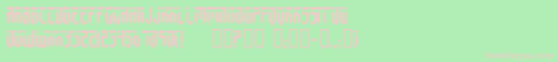 Fedyral3 Font – Pink Fonts on Green Background