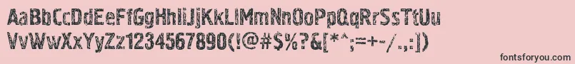 Pollockc3 Font – Black Fonts on Pink Background