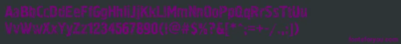 フォントPollockc3 – 黒い背景に紫のフォント