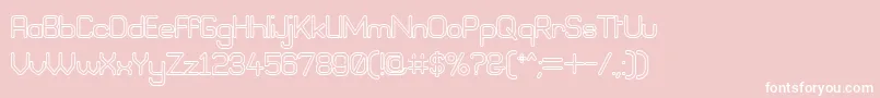 BraveNewEraOutlineG98 Font – White Fonts on Pink Background