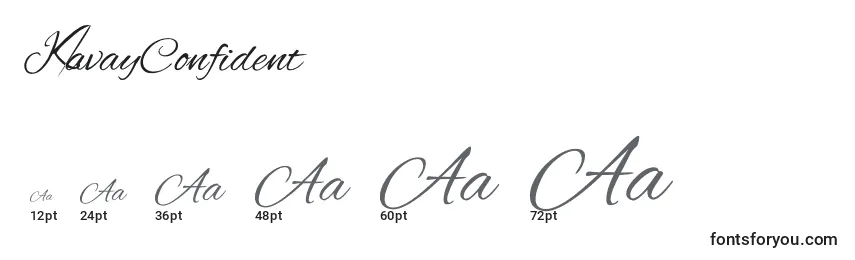 KavayConfident Font Sizes