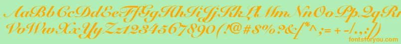 Más sobre la fuente SnellroundhandltstdBlkscr fuente SnellroundhandltstdBlkscr – Fuentes Naranjas Sobre Fondo Verde