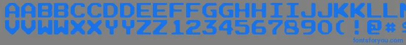 ArcadeR Font – Blue Fonts on Gray Background