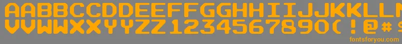 ArcadeR Font – Orange Fonts on Gray Background