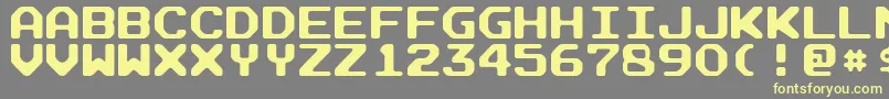 ArcadeR Font – Yellow Fonts on Gray Background