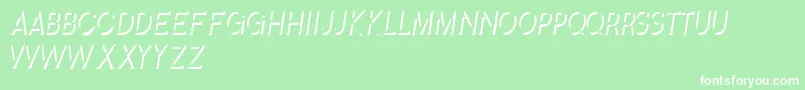SplendidStencil Font – White Fonts on Green Background