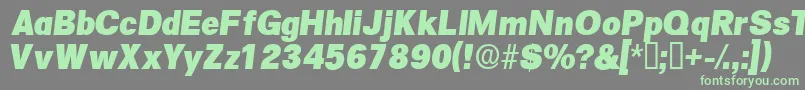 SalinadisplaysskItalic Font – Green Fonts on Gray Background
