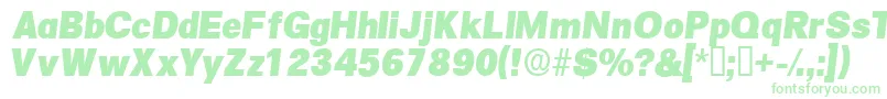 SalinadisplaysskItalic Font – Green Fonts on White Background