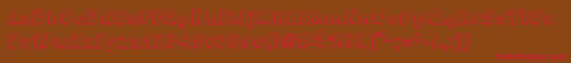CrazyKrabsShadow Font – Red Fonts on Brown Background