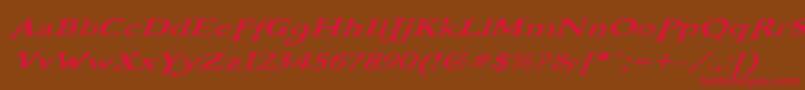 BooterOneOne Font – Red Fonts on Brown Background