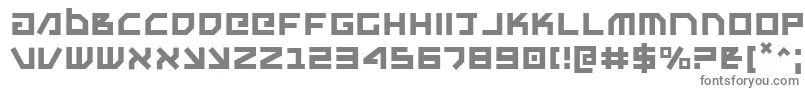 フォントUnoestado – 白い背景に灰色の文字