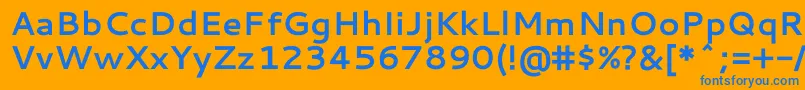 CantarellBold Font – Blue Fonts on Orange Background