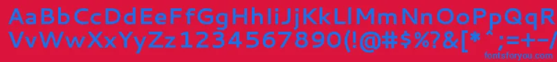 CantarellBold Font – Blue Fonts on Red Background