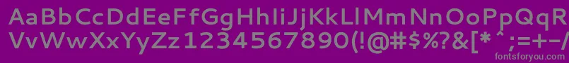 フォントCantarellBold – 紫の背景に灰色の文字