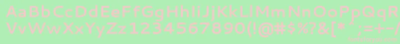 CantarellBold Font – Pink Fonts on Green Background