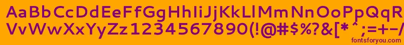 CantarellBold Font – Purple Fonts on Orange Background