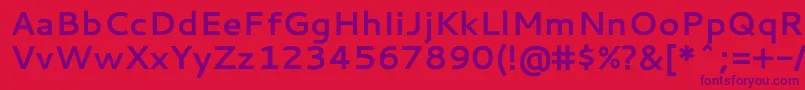 CantarellBold Font – Purple Fonts on Red Background