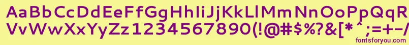 Подробнее о шрифте CantarellBold Шрифт CantarellBold – фиолетовые шрифты на жёлтом фоне