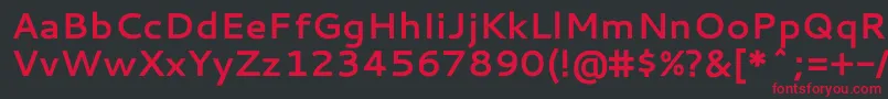 CantarellBold Font – Red Fonts on Black Background