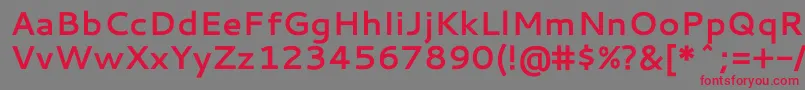 CantarellBold Font – Red Fonts on Gray Background