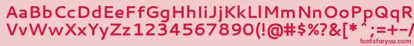 CantarellBold Font – Red Fonts on Pink Background