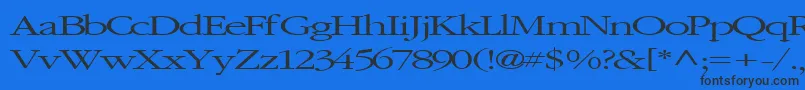 ElvisRegularTtnorm Font – Black Fonts on Blue Background